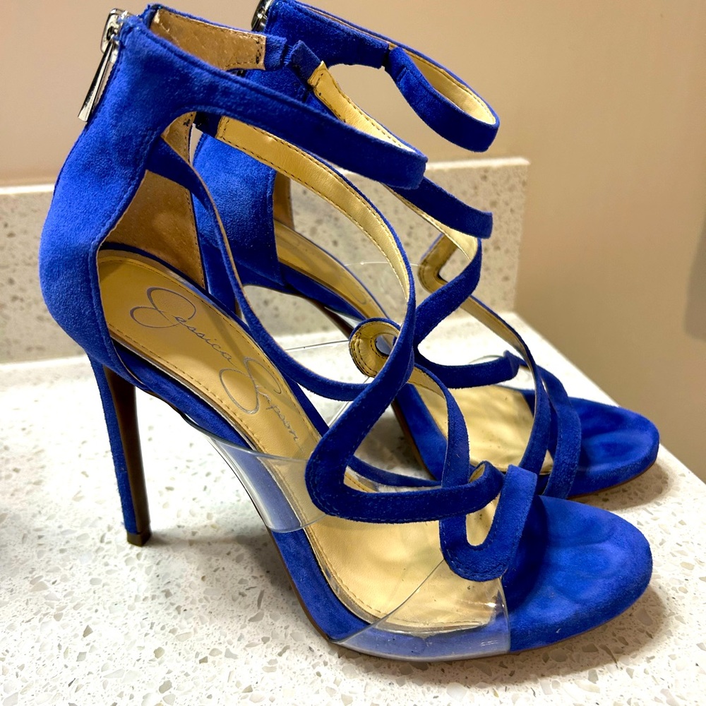 Jessica Simpson Blue Stilettos